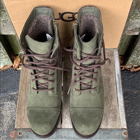 UGG KILMER NEW! Shearling Lined Zip Lace Up Boot - Picture 4 of 11